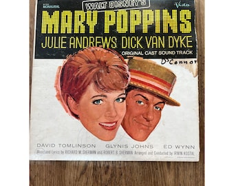 Walt Disney's Mary Poppins Original Cast Soundtrack Vinyl1964 Record BV-4026