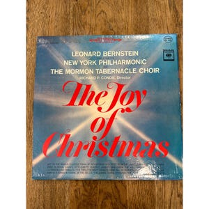 Leonard Bernstein &quot;The Joy Of Christmas&quot; Vinil LP XSM 75090 Álbum de discos