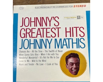 Johnnys Greatest Hits Johnny Mathis Vinyl Record XSM 55963