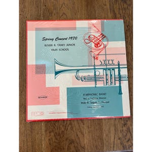 Spring Concert 1970 Roger B. Taney Jr. High School Vinyl LP Symphonic Band Stereo Record