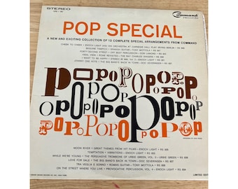 Command Records Pop Special Vinyl LP Record CPS 1-S.D. Vintage Album