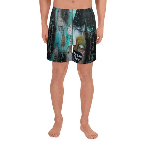 goth swim trunks
