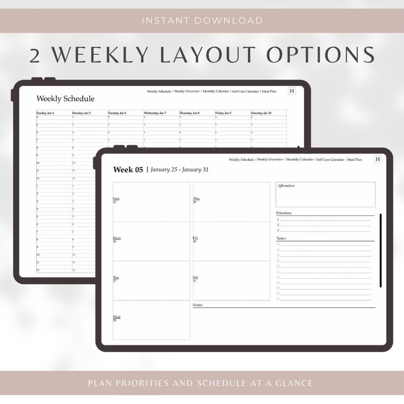 2026 Digital Planner | All in One Hyperlinked Planner | Daily Weekly ...