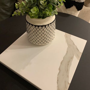 10x10 Calacatta Quartz Snijplank/Charcuterie Board