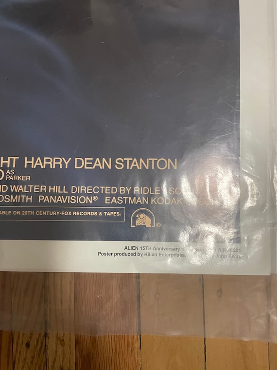Original 15th Anniversary Alien Movie Poster Jon Alvin Limited