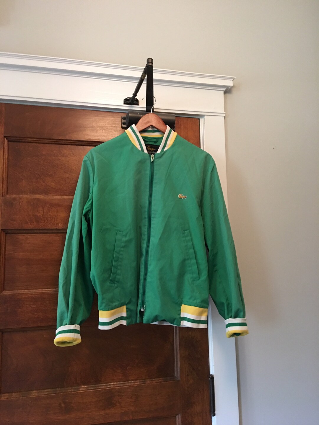 Alligator Made in Japan Vintage 70's Green Harrington Zip up