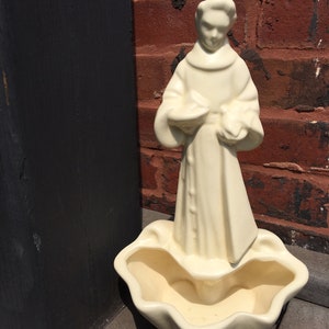 St. Francis of Assisi Patron Saint of Animals Hull Pottery #98 Planter St. Francis Planter
