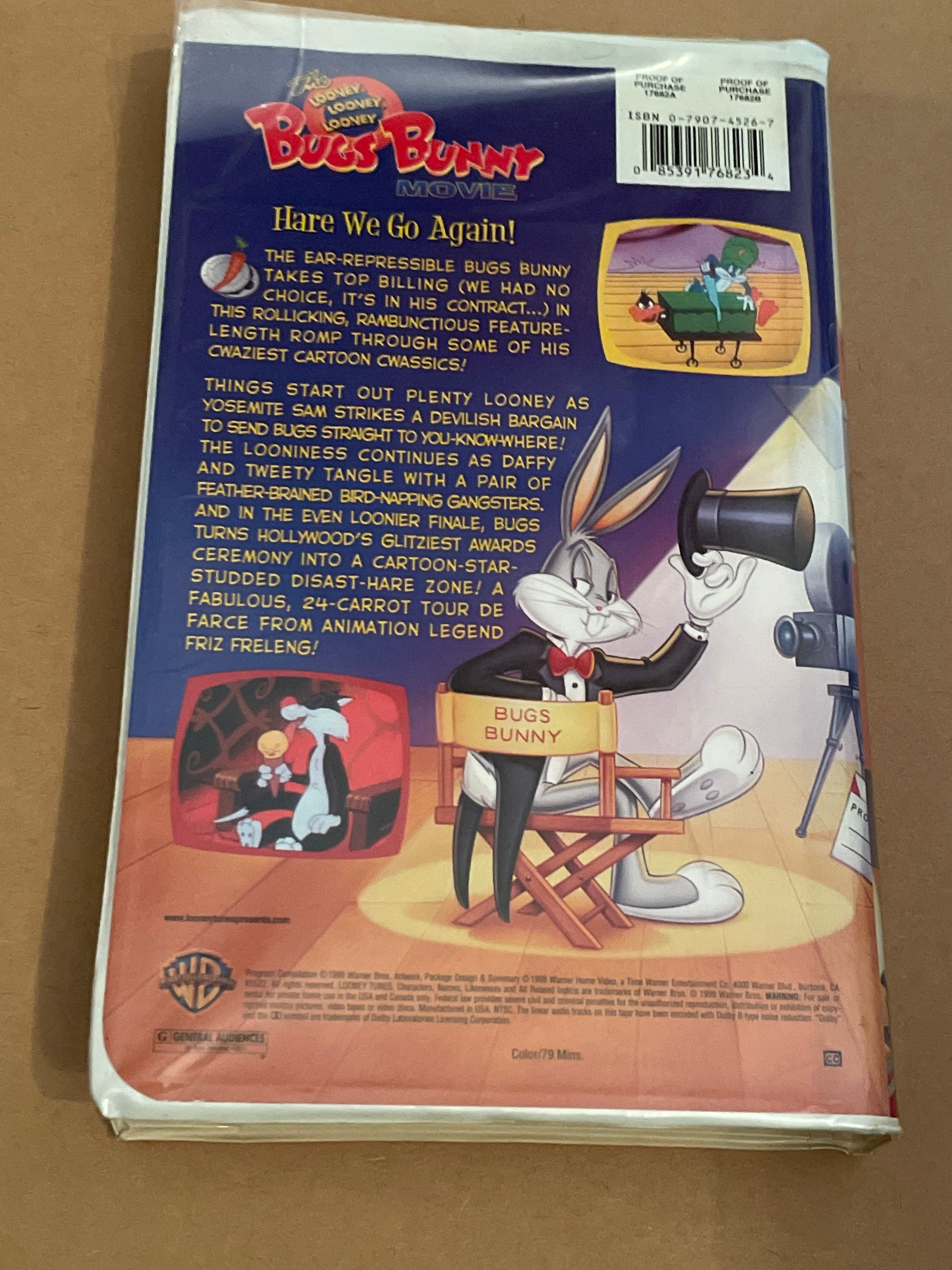 Looney Tunes Bugs Bunny Movie VHS 1999 Warner Brothers Movie - Etsy