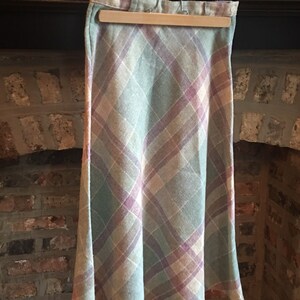 Parsons Place Ltd. Preppy Skirt Wool Plaid SKIRT FALL Purple skirt Autumn size 8 A Line Skirt Old Money