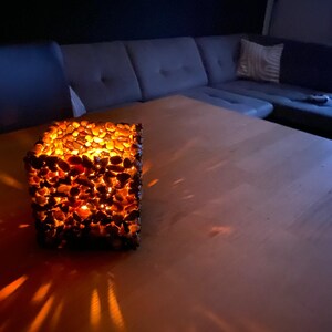 Handmade candle holder or flowerpot made of natural stone – creates atmospheric light and is truly unique!