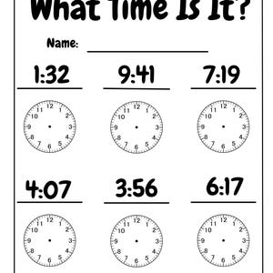 Teachers time telling worksheet bundle – 10 printable black and white pages to teach students how to tell time. Includes analog clock activities, hour and minute practice, fun time telling exercises, and various worksheet designs. Perfect for elementary teachers, homeschool parents, first grade, second grade, special education, math centers, morning work, time units, digital download, and classroom resources