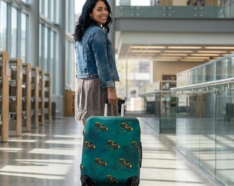 Vierter Flügel Gepäckabdeckung | Tairn und Andarna Drachen Koffer | Basgiath War College Reiseausrüstung | Fantasy Buch-Liebhaber Geschenk | Empyrean Serie