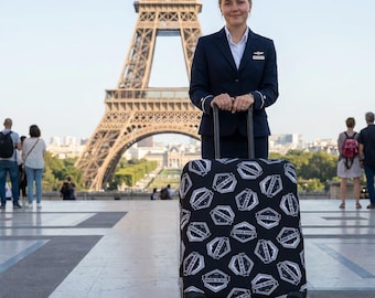 Funda para equipaje Chase the Horizon, accesorio de viaje, protector de maleta, equipo para vacaciones, listo para la aventura, viaje personalizado