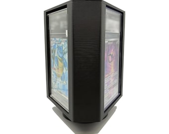 Gold it or Hold it Motorized 3-Sided Rotating Display Stand for Graded Cards