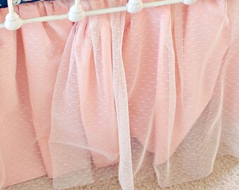 shimmer tulle crib skirt