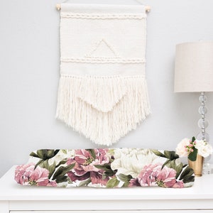 dusty rose changing pad cover