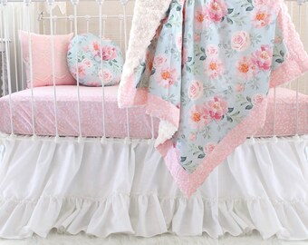 Handmade Baby Girl Crib Bedding And Nursery By Lottiedababy