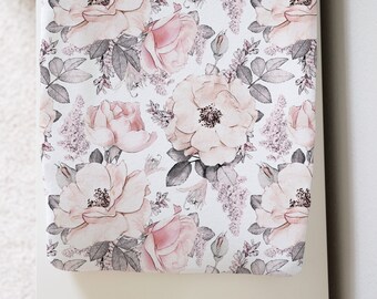 Personalized Changing Pad Cover Plum Rose Minky Changing Pad Cover Baby Gift