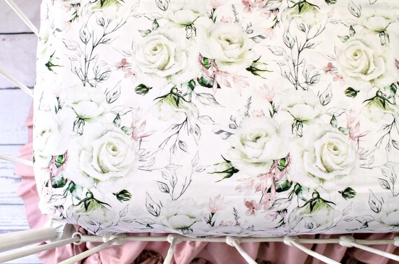 rose crib sheets