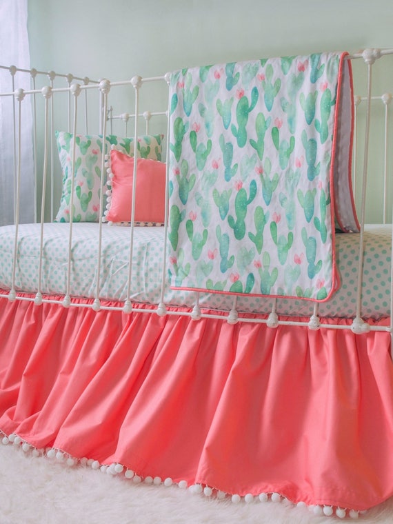 cactus baby girl bedding