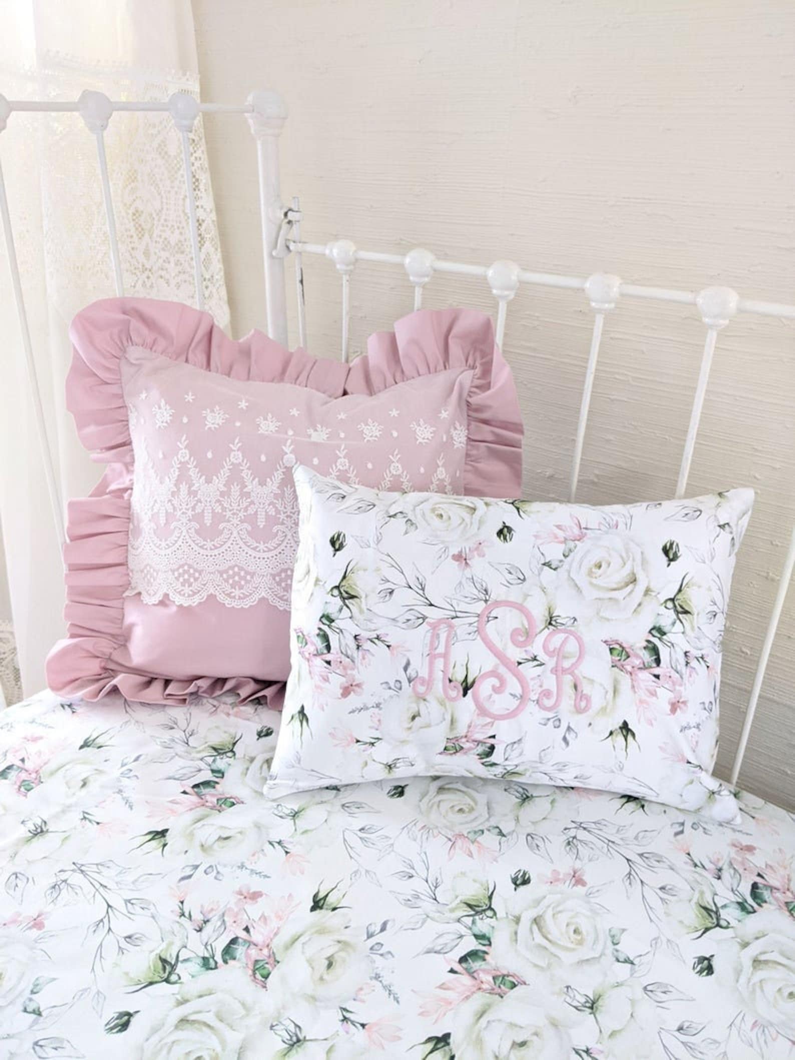 Dusty Pink Crib Bedding Set for Girls Solid Baby Bedding Crib Etsy