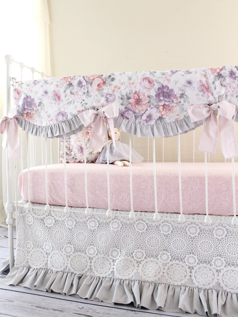 vintage floral crib bedding sets