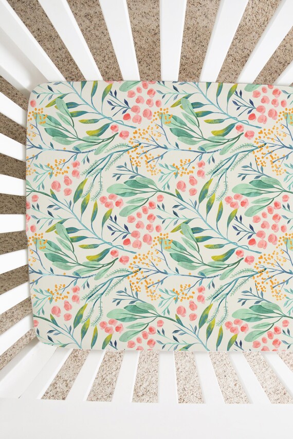 botanical crib sheet
