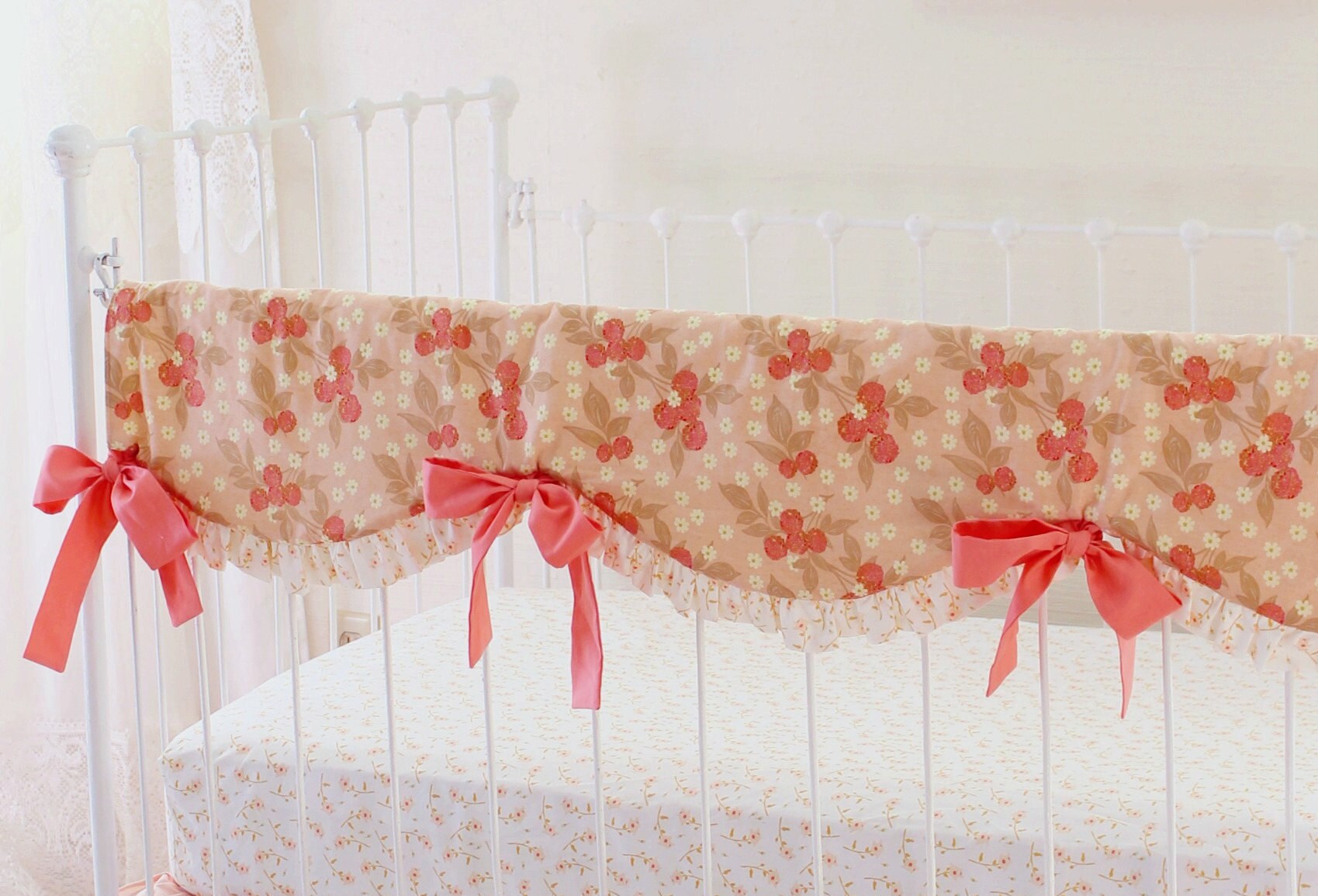 Girls Crib Bumper Bedding Set Boutique Crib Bedding Sale Etsy