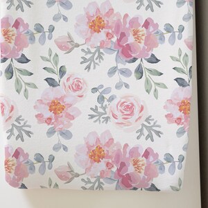 dusty rose changing pad cover
