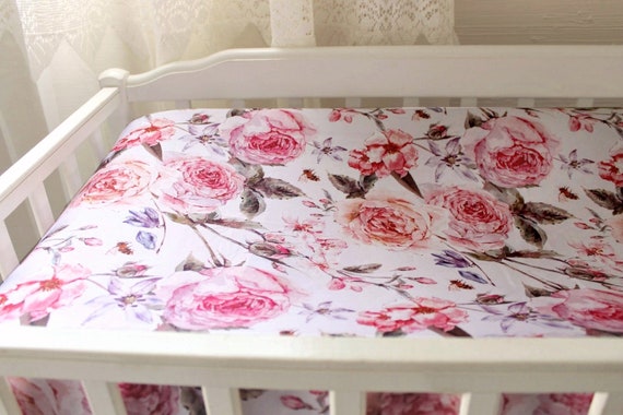 dusty rose changing pad cover