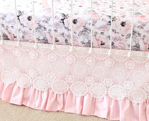 pale pink crib sheet