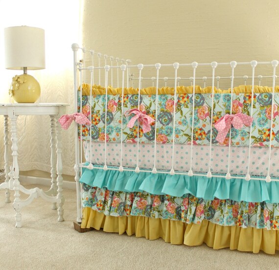baby girl bedding sets etsy