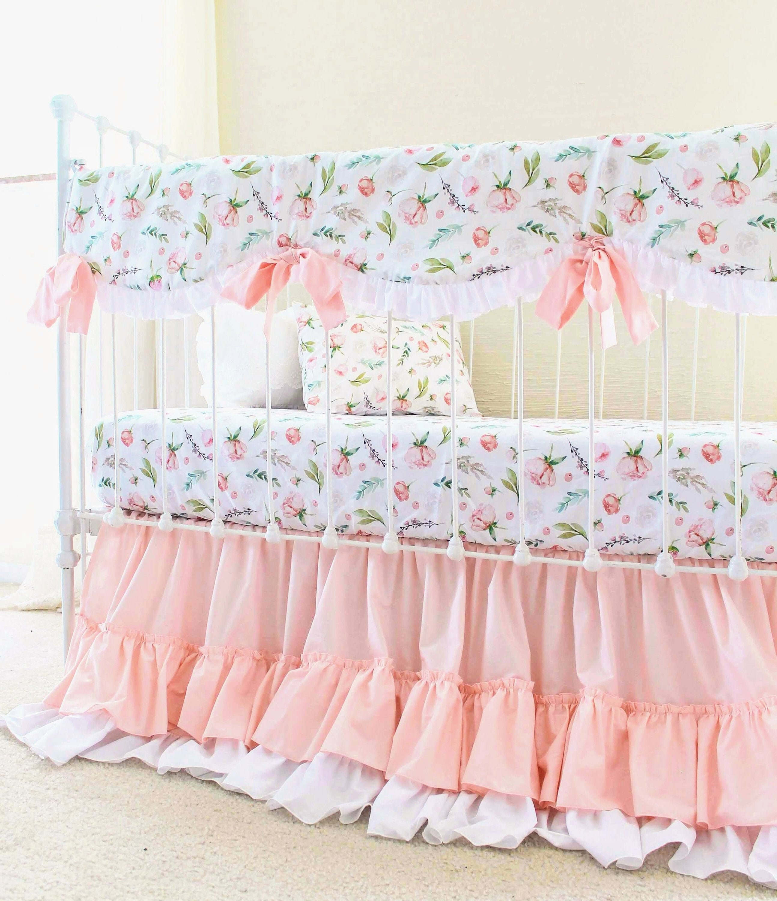blush pink crib set