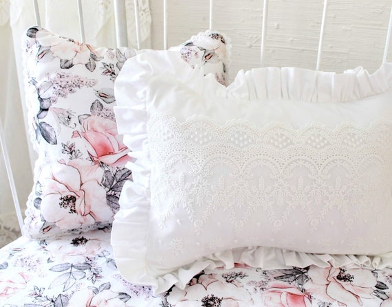 black rose crib sheet