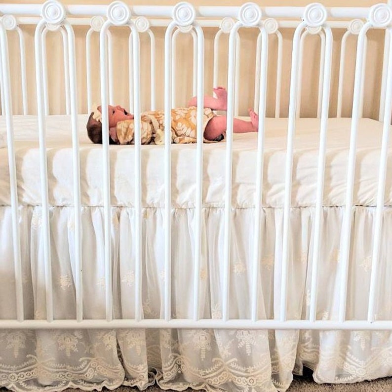 Ivory Crib Bedding Vintage Botanical Roses Baby Bedding Etsy