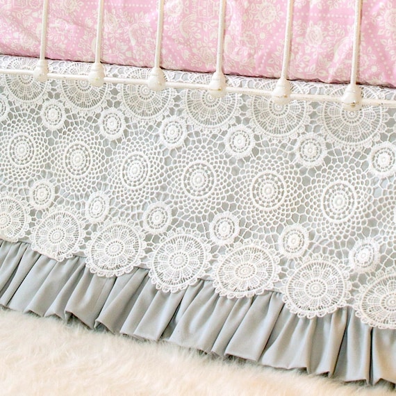 lace crib bedding
