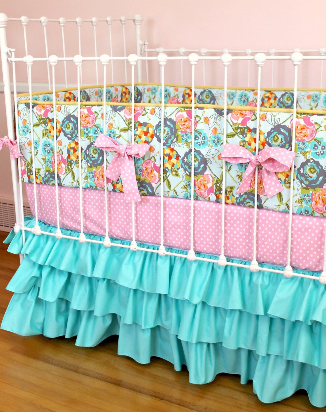 Lily Belle Floral Changing Pad Cover Baby Bedding Girl Etsy