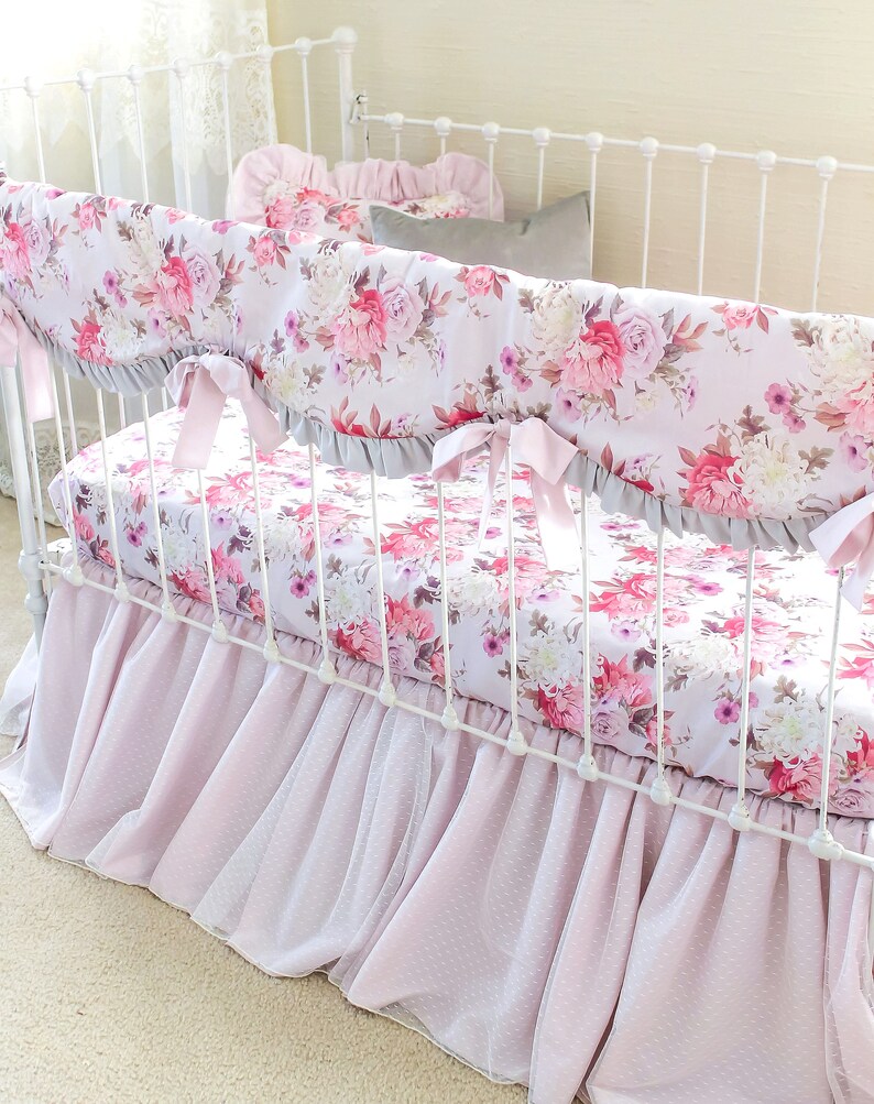 pink baby bedding