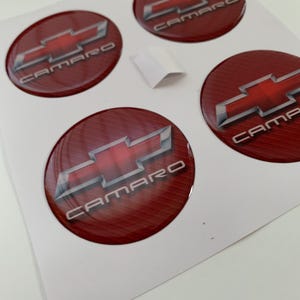Chevrolet 3D Print Flat Surface Tuning Emblem, Epoxy Resin Dome Sticker, 4 of All sizes Logo for Wheel Center Hub Caps, Laptop, Phone, Glass