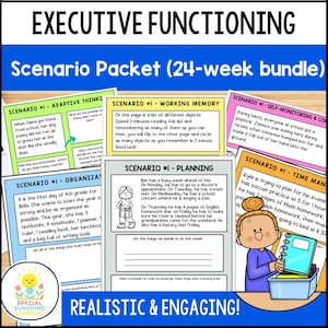 Executive Functioning Skills: Activities and Scenarios | 24 WEEK PACK
