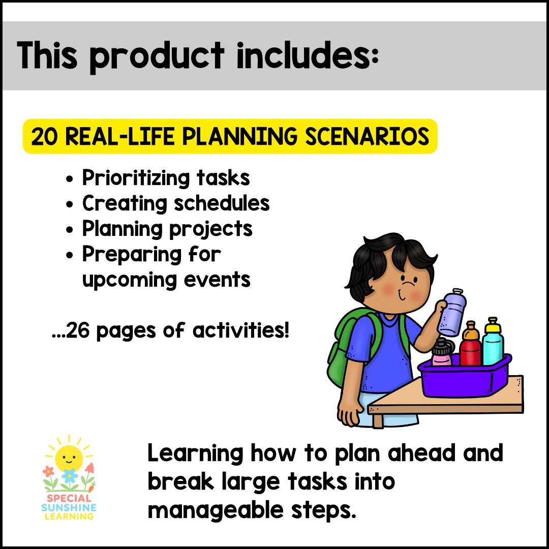 Executive Functioning Skills: "planning" Scenarios & Activities - Etsy