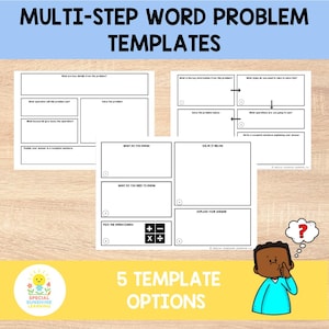 Mallar för flerstegsproblem | Årskurs 3–5 | Övning i matteproblemlösning