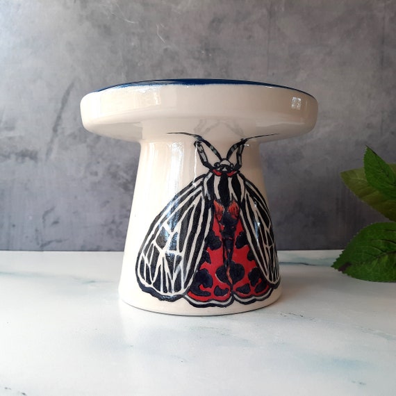 BUG OUT WARE Pastry/Display Stand: Spanish Moths in Formal Wear