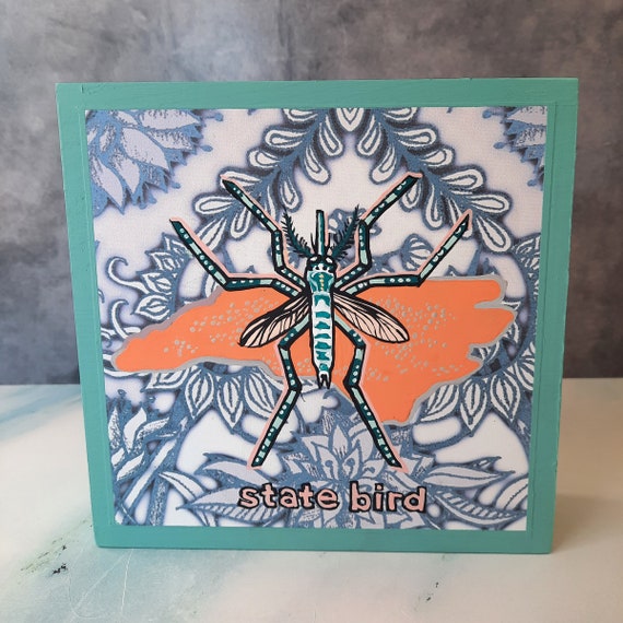 BUG OUT WARE Art Panel: State Bird (Mosquito) #1