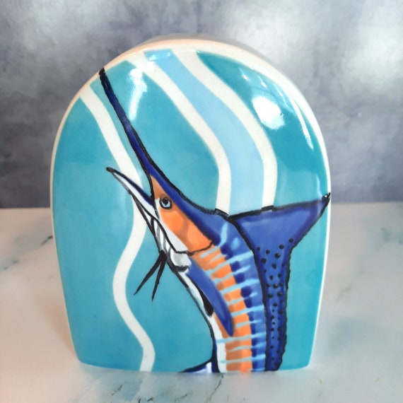 FISH O WARE Arch Vase: Marvelous Marlin