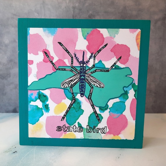 BUG OUT WARE Art Panel: State Bird (Mosquito) #3