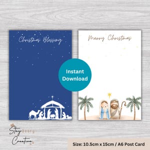DIGITAL - Christmas Blessing - Merry Christmas - Cookie Cards - 10.5cm x 15cm / A6 Post Card / 6x4” Photo Print