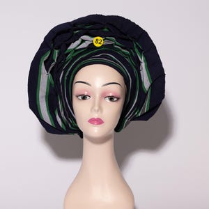Multicolor African Auto Gele | Ready-to-Wear Gele | Pre-Tied Headwrap | Nigerian Wedding Hat | Aso Oke Headtie | Traditional Headtie