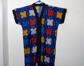 Mehrfarbendruck-Frauenkleid | Afrikanisches Hemd für Frauen | Afrikanische Mode | Traditionelle afrikanische Kleidung | Dashiki Shirt | Ankara Top