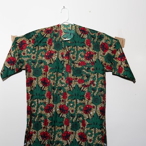Multicolor Floral Print Men Clothing | African Shirt for Men | African Fashion | Traditional African Attire | Dashiki Shirt | Ankara Top